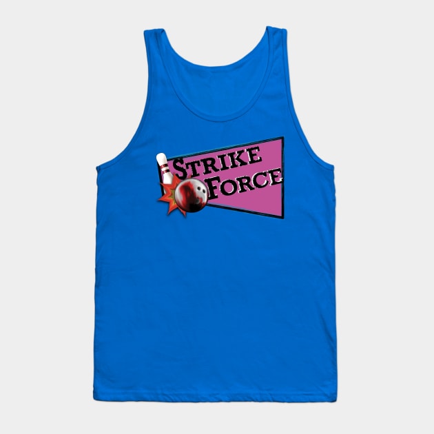 Strike Force - Bowling - 80's Retro Logo Tank Top by OutPsyder